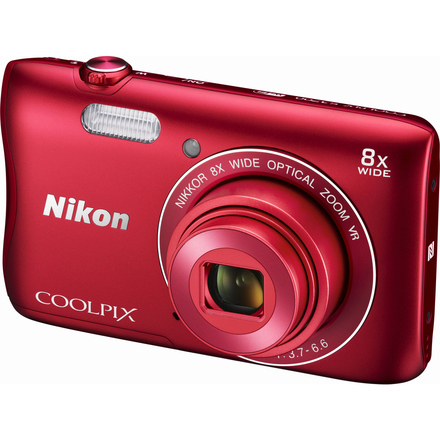Kompaktní fotoaparát Nikon Coolpix S3700 RED