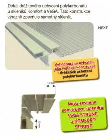 Skleník VeGA 8000 STRONG-22  se základnou (7)