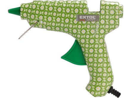Pistole tavná lepící Extol Craft (422100) květinová, 40W, 11mm