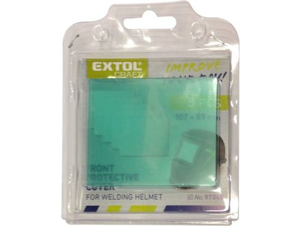 Sklo ochranné pro svářecí kuklu Extol Craft (97345A) sklo ochranné pro svářecí kuklu, 5ks, 107x89mm, plastové, pro 97345