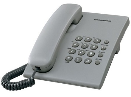 Stolní telefon Panasonic KX TS500FXH (šedý)