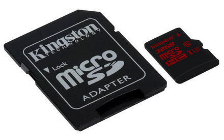 Paměťová karta Kingston MicroSDHC 32GB UHS-1 CL3 + adpt