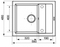 Granitový kuchyňský dřez Pyramis STUDIO 59x48 1B 1D, černá (1)