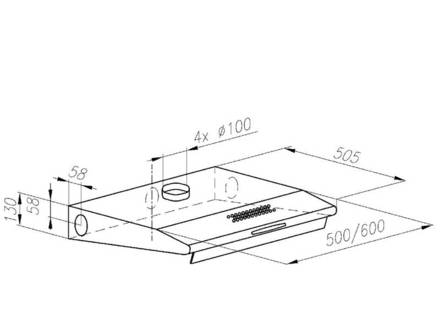 Klasický odsavač par Amica OSC 510 W (1)