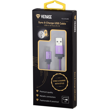 USB kabel Yenkee YCU 201 BPE kabel USB / micro 1m (1)