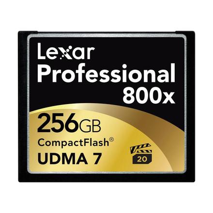 Paměťová karta Lexar 256GB CF 800x Professional UDMA