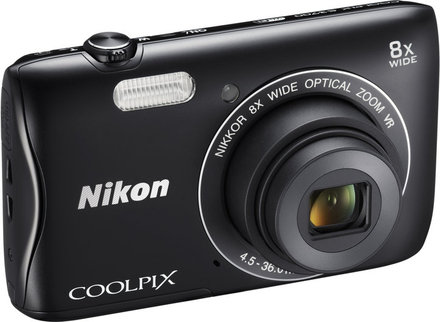 Kompaktní fotoaparát Nikon Coolpix S3700 Black + pouzdro + SDHC 8GB karta