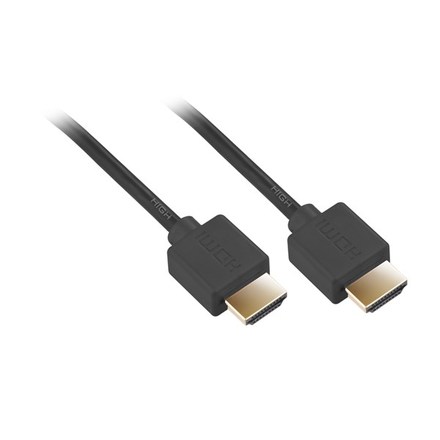 Kabel HDMI Gogen HDMI 1.4 high speed, ethernet, M/M, 5m, pozlacený, černá barva