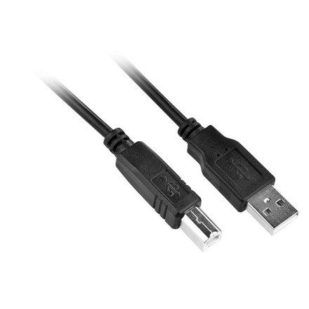 USB kabel GoGEN USB, A/B, propojovací, 3m, černá barva