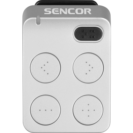 MP3 přehrávač Sencor SFP 1460 LG 4GB MP3 Light Grey