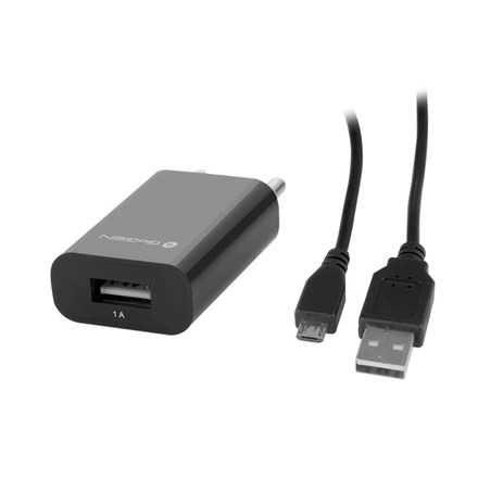 USB nabíječ GoGEN ACH 101 C 1xUSB 1A + micro usb kabel
