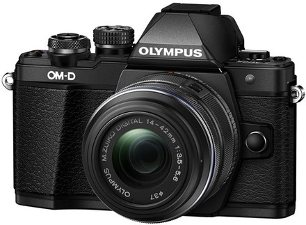Kompaktní fotoaparát s vyměnitelným objektivem Olympus E M10 Mark II 1442 kit black/black
