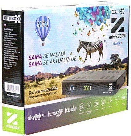 Satelitní přijímač Optibox DVB-S2 přijímač miniZebra Irdeto (1)