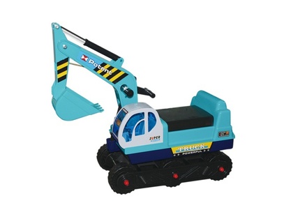 Dětský bagr G21 Dětský bagr pásový, modrý (BAZAR)