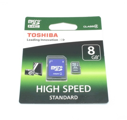 Paměťová karta Toshiba MicroSDHC 8GB CL4