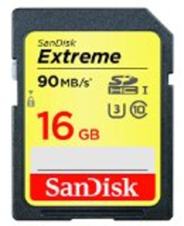 Paměťová karta Sandisk 139747 SDHC 16GB 90M UHS-3 EXTREME
