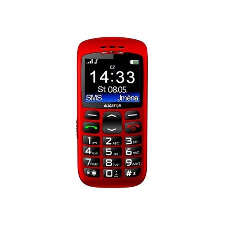 Mobilní telefon pro seniory Aligator A670 Senior Red