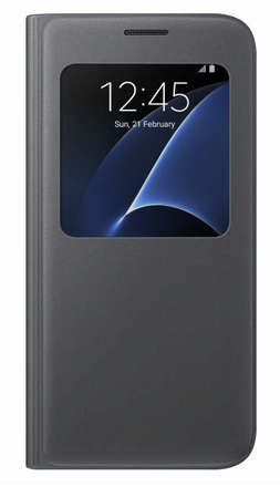Pouzdro na mobil Samsung EF CG930PB Flip S-View Galaxy S7, Black