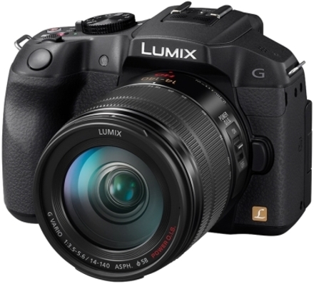 Kompaktní fotoaparát s vyměnitelným objektivem Panasonic LUMIX DMC-G6 black + 14-140mm