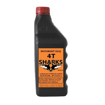 Motorový olej Sharks 4T - čtyřtaktní olej (SH 4T)