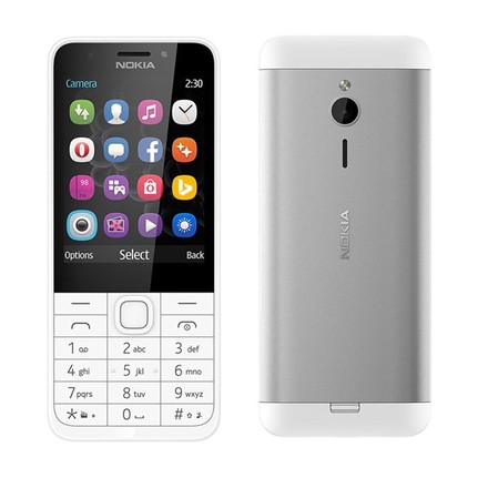 Mobilní telefon Nokia 230 SS White/Silver