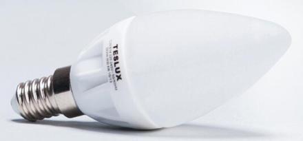 LED žárovka Teslux TC30E14W LED svíčka E14 mléčná 4W