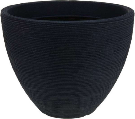 Květináč Excellent KO Y54191280 Květináč žebrovaný 40 x 31 cm antracit