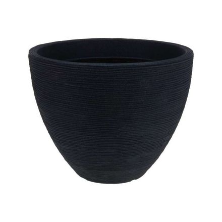 Květináč Excellent KO Y54191280 Květináč žebrovaný 40 x 31 cm antracit