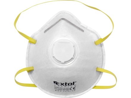 Respirátory Extol Premium (8856715) respirátory s výdechovým ventilem FFP1, sada 5ks, tvarované