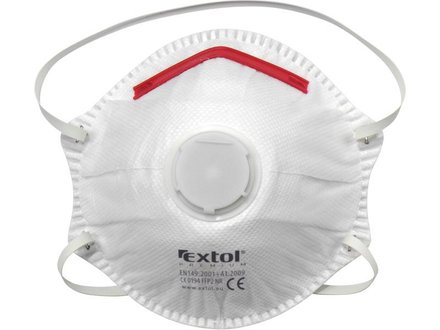 Respirátory Extol Premium (8856724) s výdechovým ventilem FFP2, sada 5ks, tvarované