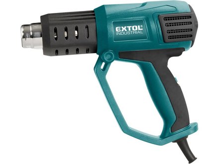 Horkovzdušná pistole Extol Industrial (8794800) s plynulou regulací teploty a proudu vzduchu, 2000W (1)