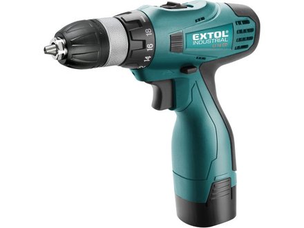 Aku vrtací šroubovák Extol Industrial (8791151) 16,6V Li-ion (2x), 1300mAh