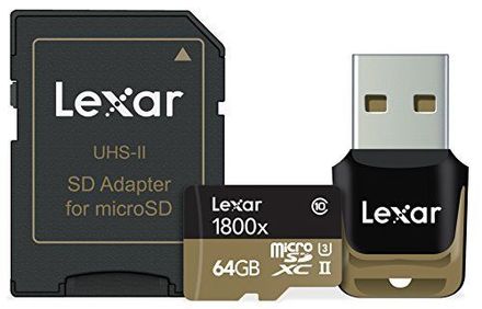 Paměťová karta Lexar 64GB microSDHC UHS-II 1800x + USB Class 10