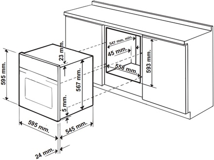 Samostatná vestavná trouba Hotpoint Ariston F 89 GP.1 IX (rozbaleno) (1)