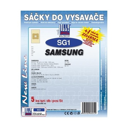 Sáčky do vysavače Samsung Jolly SG 1 (5+1ks)