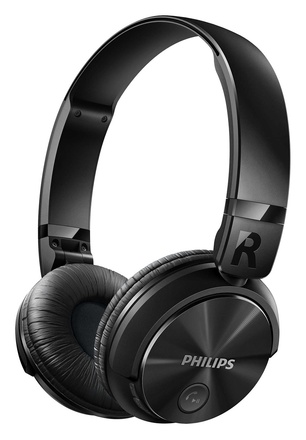 Polootevřená bezdrátová sluchátka Philips SHB3060BK/00 (BAZAR)