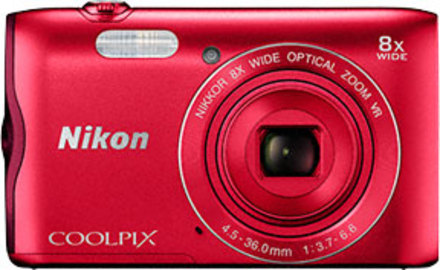 Kompaktní fotoaparát Nikon Coolpix A300 Red