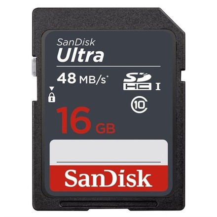 Paměťová karta SanDisk Ultra SDHC 16GB UHS-I SDSDUNB-016G-GN3IN