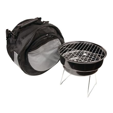 Zahradní gril na dřevěné uhlí Sharks Grill BBQ + chladící taška
