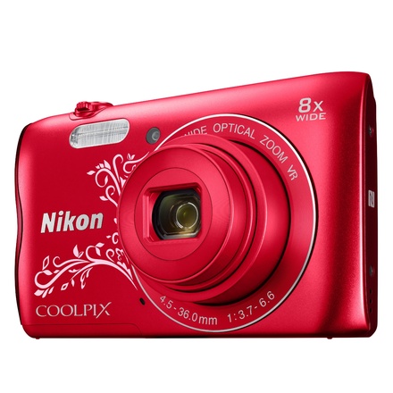 Kompaktní fotoaparát Nikon Coolpix A300 Red Lineart
