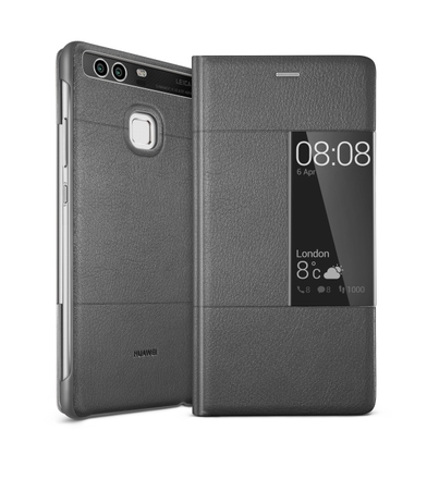 Pouzdro na mobilní telefon Huawei P9 Smart Cover Dark Grey