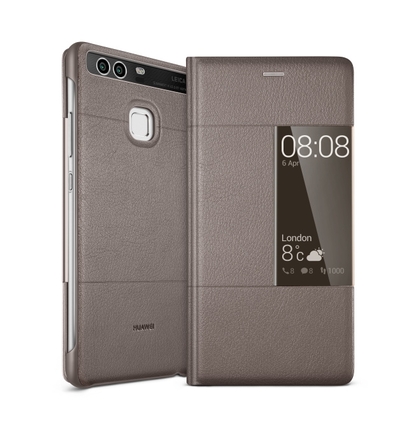 Pouzdro na mobilní telefon Huawei P9 Smart Cover Brown