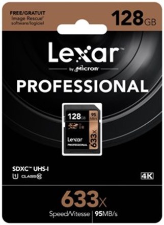 Paměťová karta Lexar 128GB 633x Professional SDHC UHS-1 (C10) U1