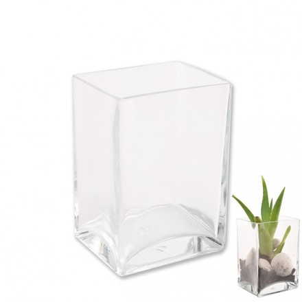 Váza sklo Orion Váza sklo hranatá v.14cm (820157)