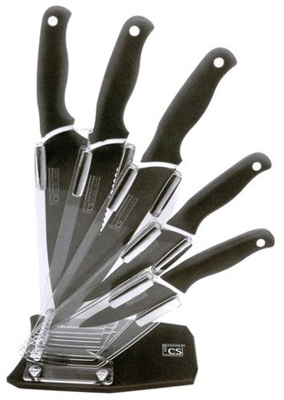 Sada nožů CS Solingen CS 039592 Sada nožů nepřilnavých v akrylátovém stojánku HOLTON