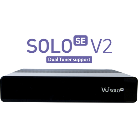 Satelitní přijímač VU+ SOLO SE V2 Black (1xDual DVB-S2)