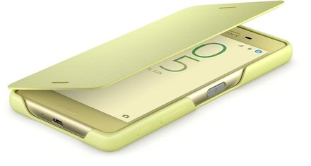 Pouzdro na mobil Sony SCR58 Style Cover Flip Xperia XP, Lime Gold