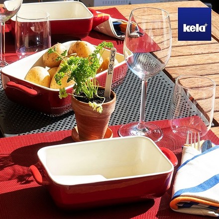 Zapékací mísa Kela KL 11862 MALIN 19 x 32 cm červená (2)