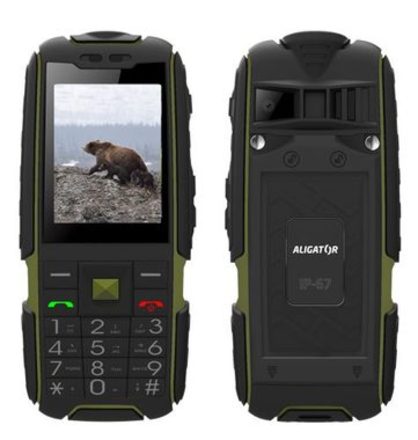 Mobilní telefon Aligator R20 eXtremo Black/Green