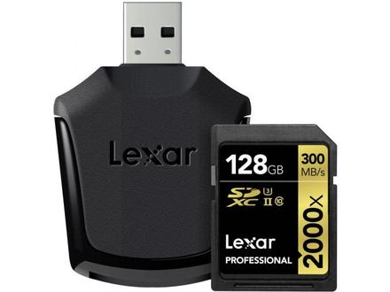 Paměťová karta Lexar 128GB UII SD Professional 2000x+USB Class 10